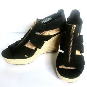 MERONA • Black • ‘MACIE’ WEDGE HEEL